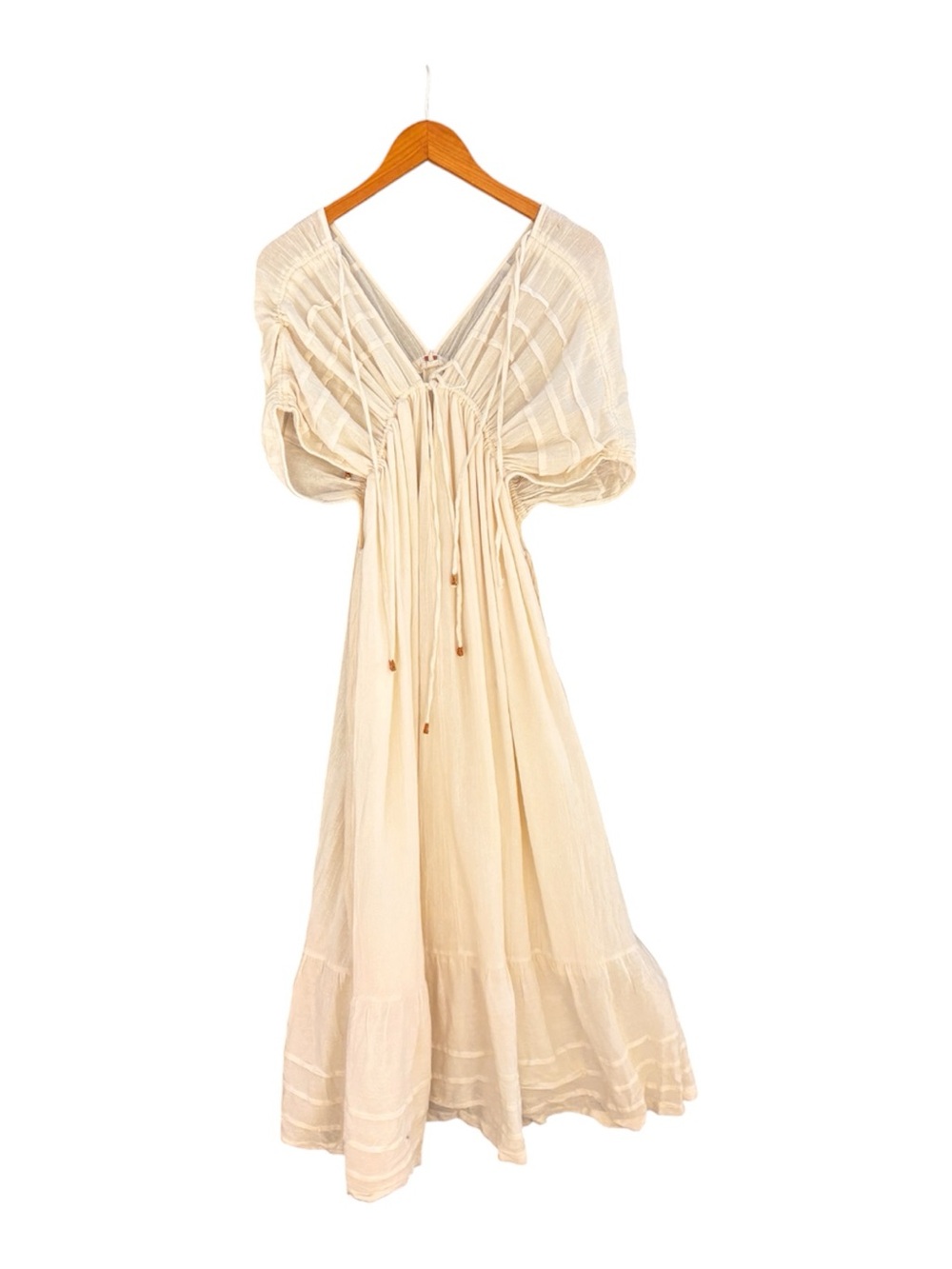 NWT Free People Cream Bohemian Maxi Dress